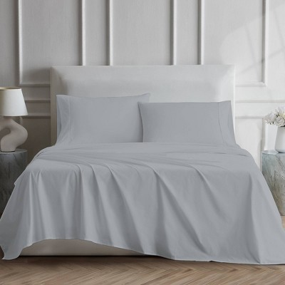 Light Gray 600 Thread Count Cotton Queen Sheet Set