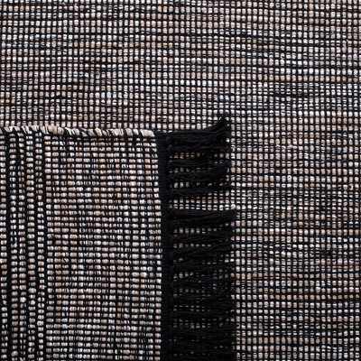 Beige and Ivory Handwoven Cotton Rectangular Area Rug