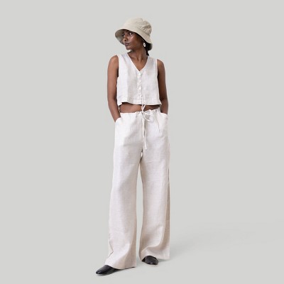 Reistor Women's Wide Leg Linen Pants