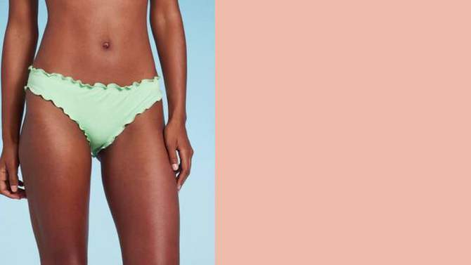 Women's Low-Rise Ruffle Cheeky Bikini Bottom - Shade & Shore™, 2 of 9, play video