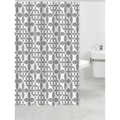 Lucky PEVA Shower Curtain Black - Moda at Home