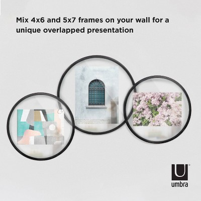 Black Iron 4x6 Floating Tabletop and Wall Picture Frame