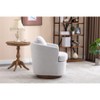NicBex Accent Chair Swivel Chair Sofa Chair Fabric Comfy Chair With Soild Wood Round Brown Base Leg for Bedroom - 4 of 4