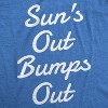 Maternity Suns Out Bumps Out T Shirt Funny Summer Pregnancy Tee - Crazy Dog Maternity T Shirt - 2 of 4