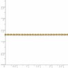 Black Bow Jewelry 1.75mm 14k Yellow Gold Solid Diamond Cut Rope Chain Bracelet - 4 of 4