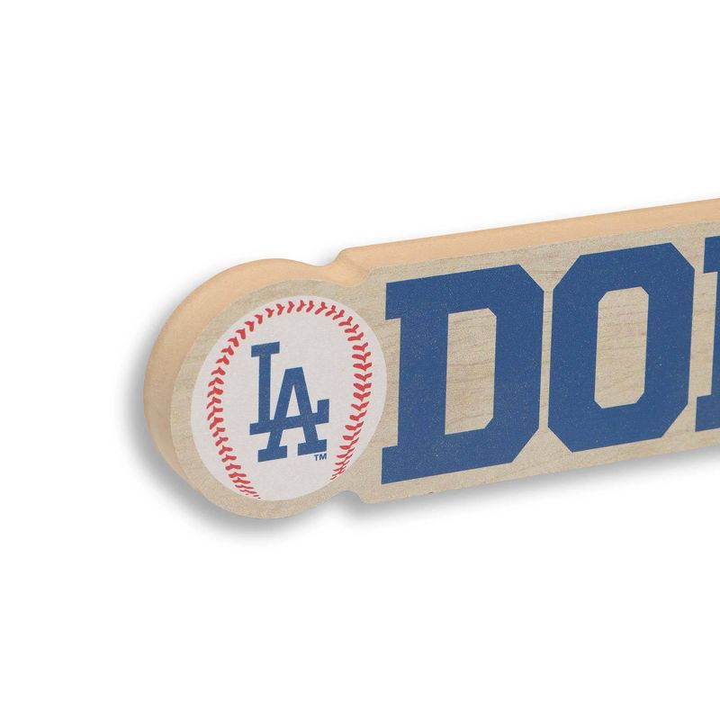 MLB Los Angeles Dodgers Chunky Wood Wall Sign, 4 of 5