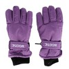 CTM Kids' Solid Color Winter Ski Glove with Wrist Strap by Wootie - 2 of 3