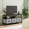 55 Inch TV Stand for Living Room, 3-Drawer Entertainment Center with Open Shelf, Modern Television Table Center Media Console with Storage Solutions - 4 of 4