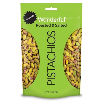 Wonderful Roasted & Salted No Shells Pistachios - 12oz