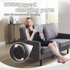 NicBex 56.3 Inch Loveseat,Modern PU Leather/Boucle Loveseat Sofa with Black Wood Legs,2-Seater Small Couch for Living Room,Bedroom - 4 of 4
