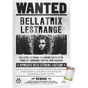 Trends International The Wizarding World: Harry Potter - Bellatrix Wanted Poster Unframed Wall Poster Prints - 1 of 4