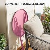 3-Piece Bistro Table and Chairs, Premium Steel Frame, Anti-Rust, Waterproof Folding Cafe Table and Chairs Set of 2, Foldable for Balcony - 4 of 4