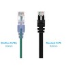 Monoprice Cat6A Ethernet Patch Cable - 3 Feet - Green (10 Pack) Snagless RJ45 550Mhz UTP Pure Bare Copper Wire 10G 30AWG - SlimRun Series - 2 of 4
