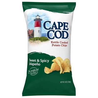 Cape Cod Kettle Cooked Potato Chips - Sweet and Spicy Jalapeno (8oz)
