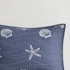 LIVN CO. 4-Piece Coastal Embbroidered Reversible Cotton Quilt Set - 3 of 4