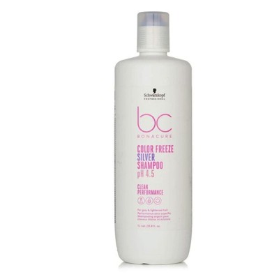 Schwarzkopf Bonacure Color Freeze Silver Shampoo pH 4.5 Clean Performance, 33.3 oz