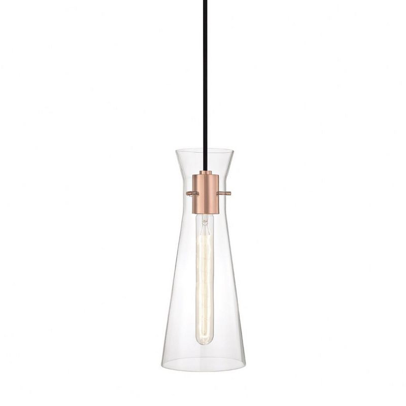 Mitzi Anya 1 - Light Pendant in  Polished Copper Clear Shade, 1 of 2