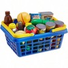 Grocery Basket Play Food Set, 32 - Piece Pretend Shopping Toy for Kitchen Accessories - 4 of 4