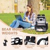 Clear Backpack Heavy Duty – Transparent School Bag with Wide Shoulder Straps, Stadium Approved See Through Plastic Backpack for Sports & Concerts - 2 of 4