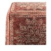 Livabliss Lendon 18"H x 18"W x 18"D Traditional Red Pouf: Square Polyester Classic Pattern Unupholstered - 3 of 4
