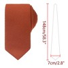 INSPIRE CHIC Men's Solid Color Pre-Tied Thick Tie Set - 2 of 4