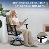 2PCS Outdoor Swivel Dining Chairs With Textilene Breathable Back, Patio Swivel Rocker Chairs for Poolside Lawn Garden - 3 of 4