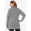 Jessica London Women's Plus Size Double-Breasted Sweater Blazer - 3 of 4