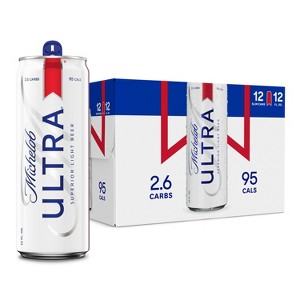 Michelob ULTRA Superior Light American Lager Beer - 12pk/12 fl oz Cans - 1 of 4