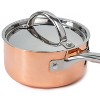 BergHOFF Vintage Copper Tri-Ply 5.5" Covered Saucepan 1Qt., Polished - 3 of 4