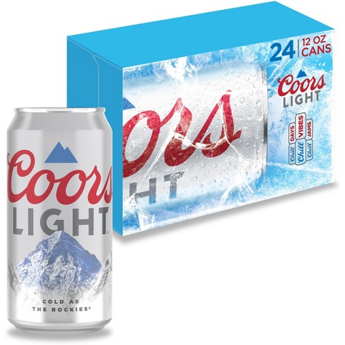 Coors Light Beer - 24pk 12 Fl Oz Cans : Target