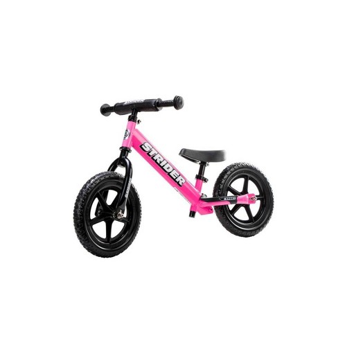 12" Pink Bicycle No Pedals Learn to Ride for Kids Strider Classic Balance Bike 