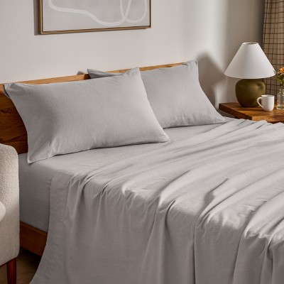 100% Cotton Flannel Sheet Set by Bare Home