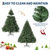 7.5Ft  Pre-Lit Artificial Christmas Tree, Unlit Hinged Design, Dense Branches Realistic Holiday Décor​ Easy Assembly, with Base - 3 of 4