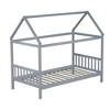 YOOCOZZ Twin Size Rubber Wood House Bed with Headboard and Footboard - 4 of 4