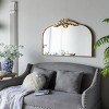 GlasFlength Decorative Wall Mirrors Classic Mirror Wall Mirror Decorative Arched Mirror Vanity Mirror for Living Room, Gold, 39.6"*2"*35" - 2 of 4