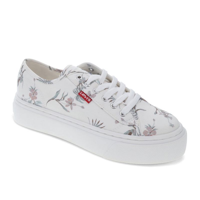 Levi's Womens Dakota Floral Printed Twill Lowtop Casual Lace Up Sneaker Shoe, 1 of 7