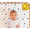 The Peanutshell Fitted Crib Sheet Set for Baby Boys or Baby Girls, Nautical & Stripe, 2-Pack, Green/Blue - 2 of 4