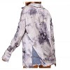 Women's Monica Tie Dye Print friend Satin Shirt and Matching Crop Top - Ces Femme - 4 of 4