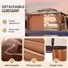 Aoxun 12 x 16Ft Hardtop Gazebo with Polycarbonate Double Roof, Aluminum Frame, Curtains & Netting - 4 of 4