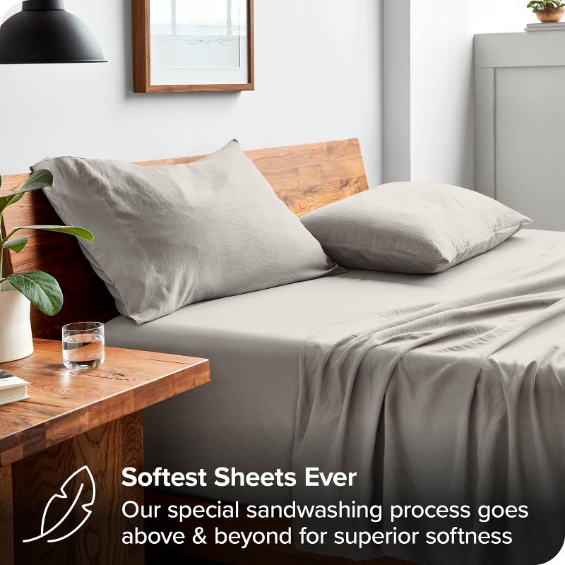 Washed Microfiber Sheet Set by Bare Home, 3 of 9