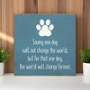 Slickblue Dog Rescue Quote Wood Sign, Routed Slot Hanging, Wall or Shelf Decor, Rustic Look, 7x7 Size, Color Options - 2 of 3