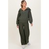 Pinkblush Olive Ribbed Half Zip Pullover Wide Leg Pant Maternity Set - 2 of 4