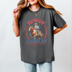 Simply Sage Market Howdy American Cowgirl Club Heavyweight Tee - 1 of 4