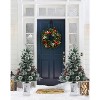 Dobleepy 3Ft Pre-Lit Christmas Tree with 78 LED Lights, Snow Flocked Artificial Tabletop Tree with Base - 4 of 4