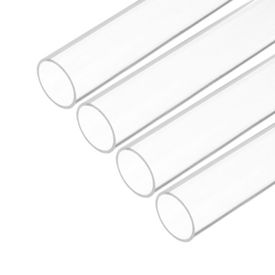 Unique Bargains Lamp Lantern Water Cooling System Acrylic Round Tubes 4 Pcs 10"