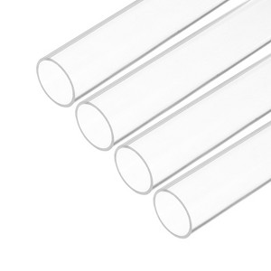 Unique Bargains Lamp Lantern Water Cooling System Acrylic Round Tubes 4 Pcs 10" - 1 of 4
