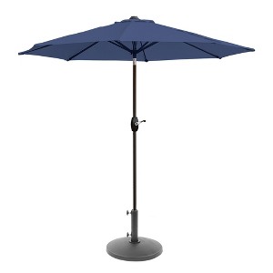WestinTrends 9 Ft Outdoor Patio Market Table Umbrella with Round Resin Base - 1 of 4