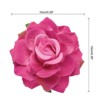 Unique Bargains Soft Fabric Weddings Party Women Rose Flower Hair Clips - 2 of 4