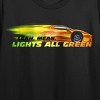 Fast & Furious Lean Mean Lights All Green Crew Neck Short Sleeve Women's Black Crop Top - 2 of 3