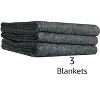 UBMOVE Pack of 3 Grey Textile Moving Blankets 54" x 72" Moving Pad - 4 of 4